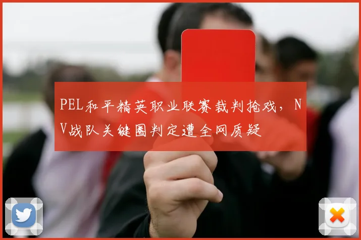 PEL和平精英职业联赛裁判抢戏，NV战队关键圈判定遭全网质疑
